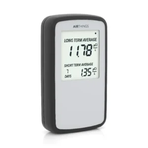 Airthings Corentium Home Radon Detector 223 – Portable, Battery-Operated Radon Monitor (USA Version, pCi/L)