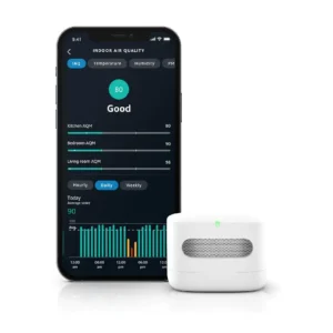 Amazon Smart Air Quality Monitor – Indoor Air Sensor for PM, VOCs, CO₂, Humidity & Temperature – Works with Alexa