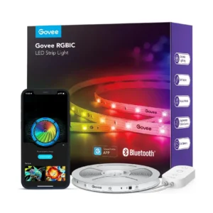 Govee RGBIC LED Strip Lights – 32.8ft Smart LED Lighting with Bluetooth App Control & Multiple Colors on One Strip